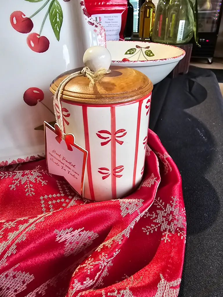 Small Christmas Jar with Lid