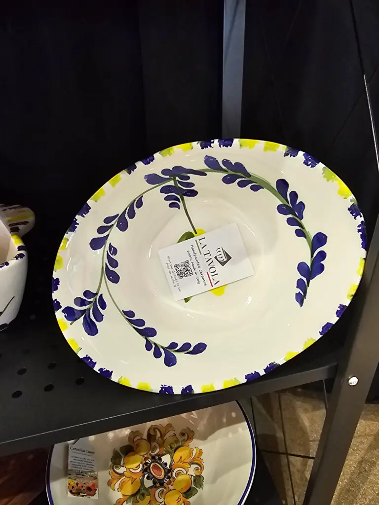 La Tavola Oval Bowl Yellow/Blue