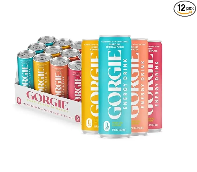 Gorgie Energy Drink - 12 fl oz (Peach Tea)