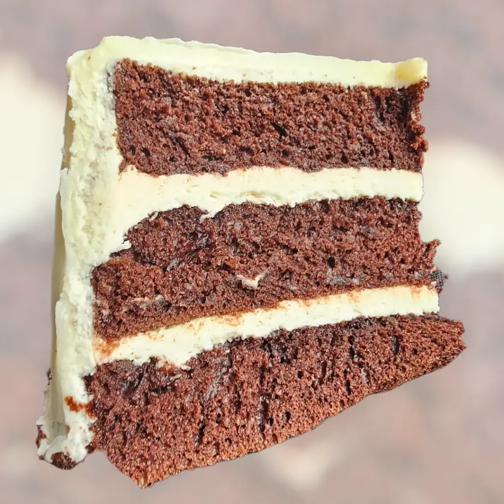 Black & White Cake (Slice)