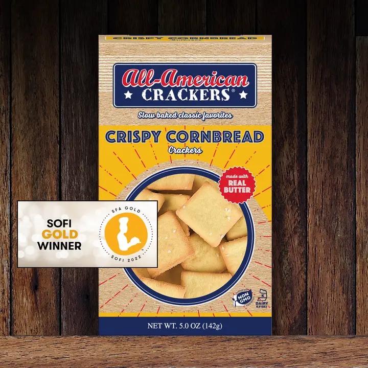 Crispy Cornbread Crackers