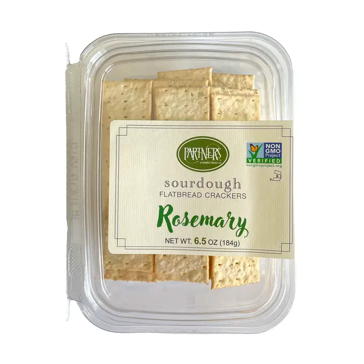 Sourdough Rosemary Crackers
