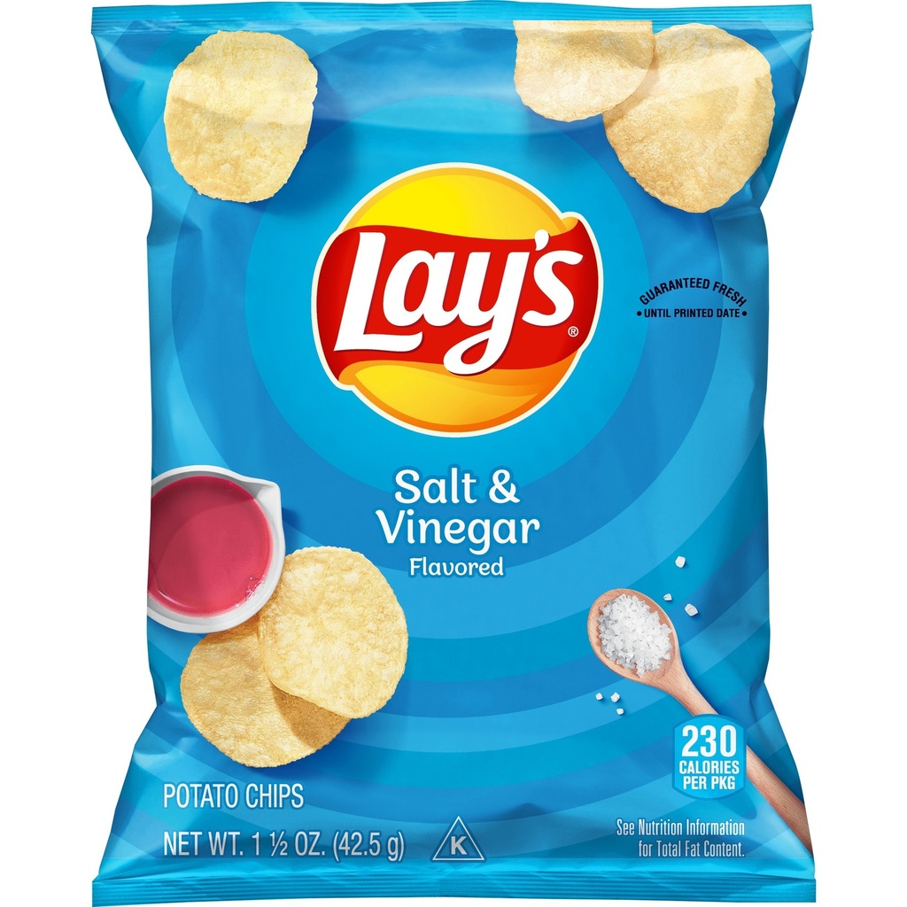 Salt and Vinegar Chips - Lays 1.5 oz
